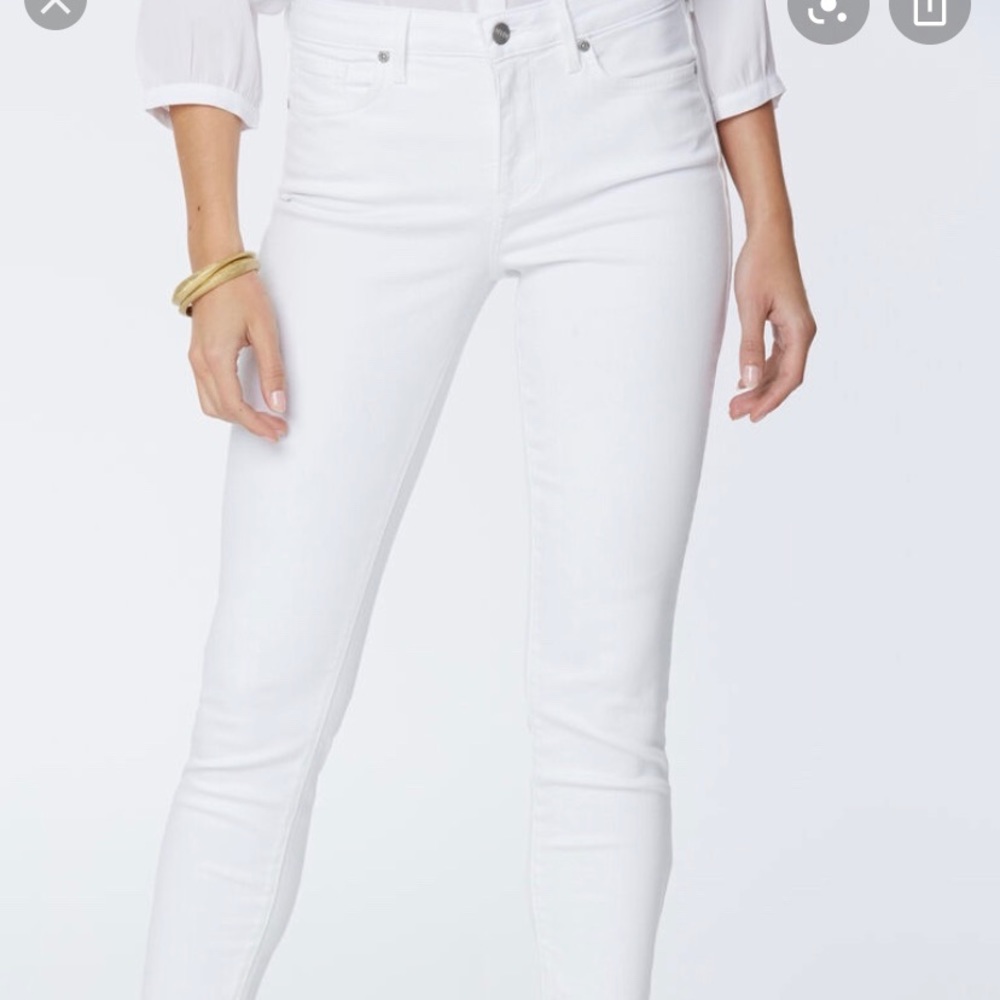 NYDJ Alina White Cropped Jeans